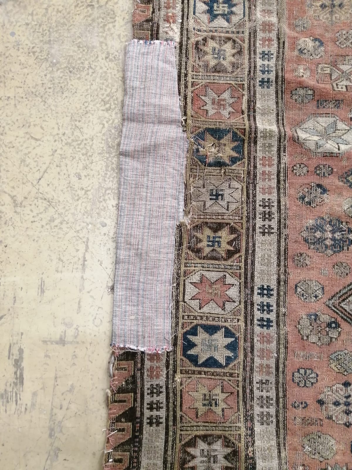 An antique Soumac carpet, approx. 240 x 200cm
